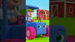 Wheels on the Tractor #shorts #trending #viral #explore #babysong #transport 1