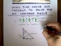 Solving Angles in Right Triangles with Inverse Trigonometry