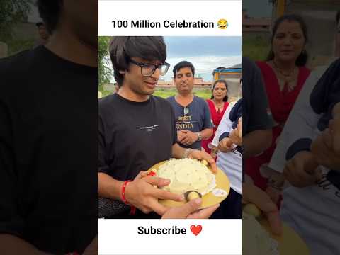 100 Million Celebration ๐ #shorts @souravjvlogs @piyushjocgaming #souravjoshivlogs #trending