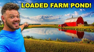 We Found & Fished LOADED Private Farm Ponds!!