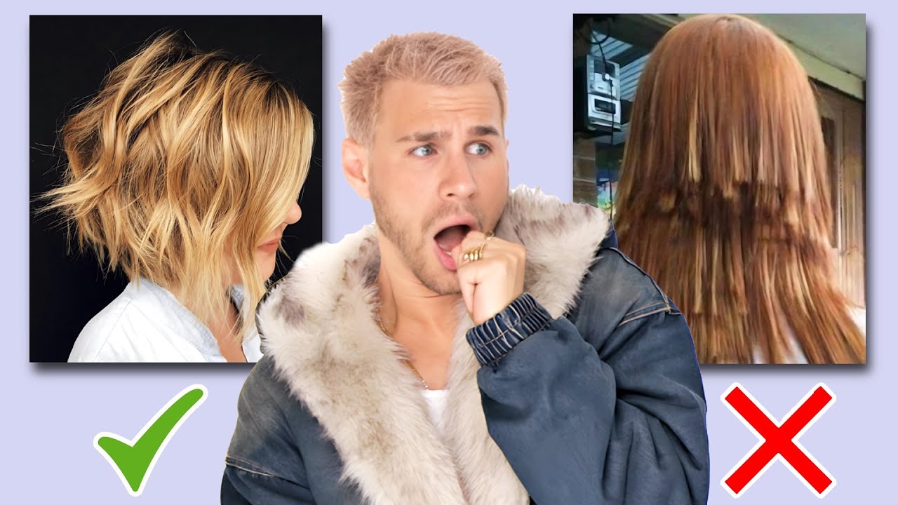 Hairdresser Reacts To People RUINING Their Hair With Thinning Scissors