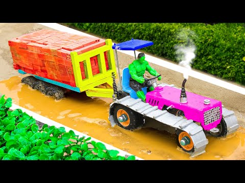 DIY Mini Bulldozer Made from Tractor – Creative Build!