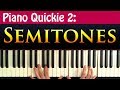 Understanding Semitones on the Piano