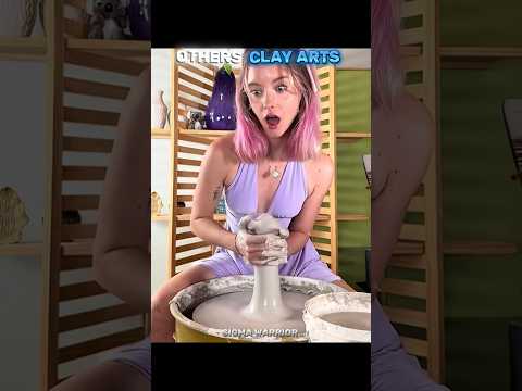 Others vs Best Clay Art 😱/#ytshorts #sigma #art #clayart #aura #shorts #trollface #trend