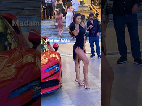 Ferrari Lady in Monaco😍 #shorts #monaco #luxury #luxurylifestyle #ferrari #supercars #beautiful