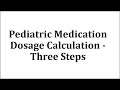 Medication Dosage and Proportions