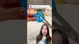 CUTTING OPEN MY FROZEN NEE DOH! 😭✂️❄️ *rip squishy*