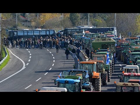 YouTube video thumbnail: Greek Farmers Block Athens Motorway as Fallout From Illegal Subsidies Fraud Continues