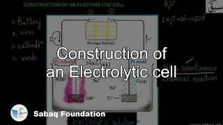 Construction of an Electrolytic Cell