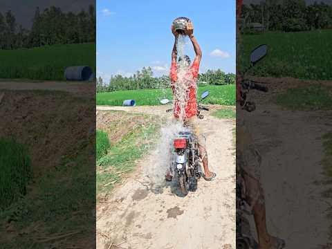 Where is the motorcycle helmet?