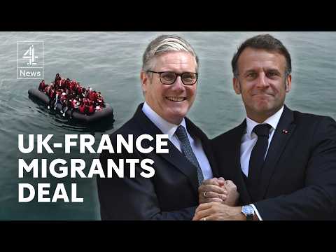 YouTube video thumbnail: UK and France Begin Limited one-in-one-out Migrant Returns Deal