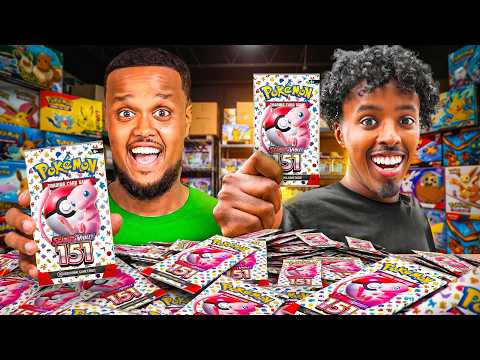 OPENING $2000 OF POKEMON 151 PACKS FT AJ SHABEEL