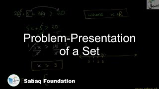 Problem-Presentation of a Set