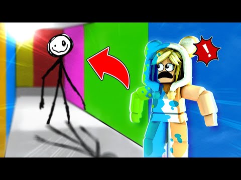 SE ESCONDA NA PAREDE COM TINTA! ASSIM ELE NÃO TE VÊ! Roblox Color or Die