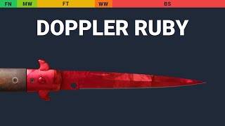 Stiletto Knife Doppler Ruby Wear Preview video