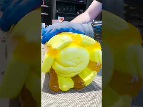 Big Yellow Candy 💛🍭 #candymaking #asmr