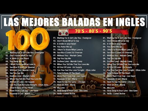 Baladas Romanticas Pop De Los 80 y 90 En Ingles Del Recuerdos De Todos Los Tiempos
