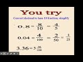 Converting Between Fractions, Decimals, and Percents