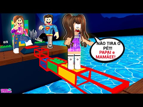 DOIS E TRÊS JOGADORES NO OBBY DE LEGOS DO ROBLOX - Teamwork Puzzles X