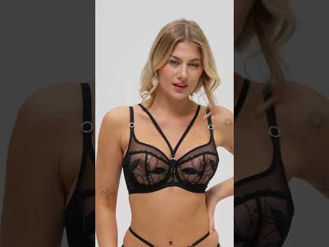 Biustonosz Kendall A143 czarny miękki