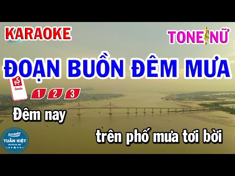 Karaoke Đoạn Buồn Đêm Mưa Tone Nữ