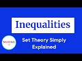Set Builder Notation and Inequalities