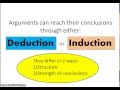 Inductive and Deductive Arguments