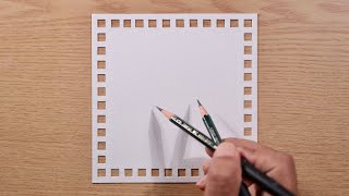 A Guy standing on a Cliff / Drawing with Oil Pastels / Step by Step 