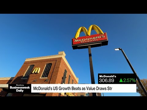 YouTube video thumbnail: McDonald’s US Growth Beats as Value Draws Strapped Diners