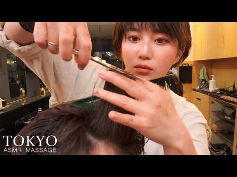 ASMR💈眠りを誘う理容師の極上カット＆マッサージ