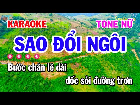 Karaoke Sao Đổi Ngôi – Tone Nữ Rumba