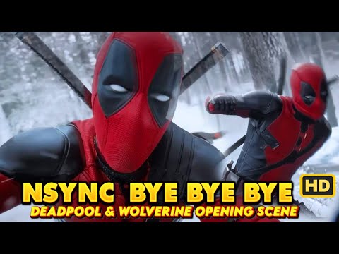 Deadpool Bye Bye Bye NSYNC Dance opening scene 😂 #deadpool #wolverine #marvel #byebyebye