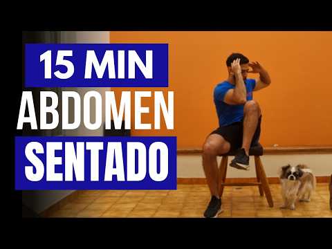 Reduce abdomen y cintura con estos ejercicios en silla en casa 🔥 15 minutos