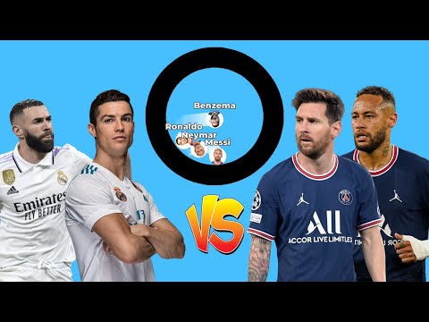 Ronaldo and Benzema VS Messi and Neymar - Football challenge