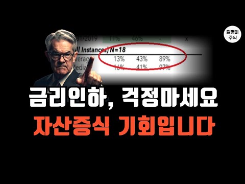 금리인하 시간이 왔습니다. 부자될 기회도 같이 왔습니다.