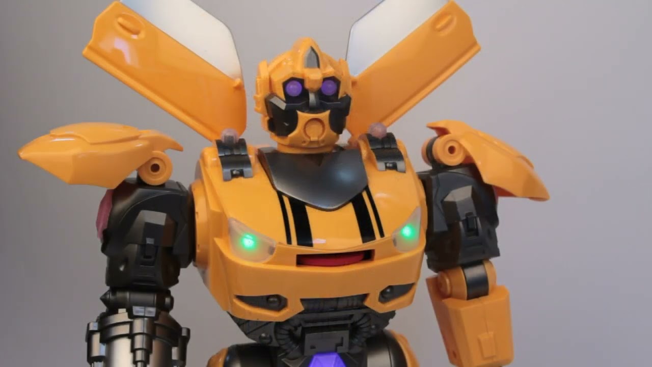 Робот-трансформер Lanson Toys Tyrant Wasp р/у желтый с 3лет - видео