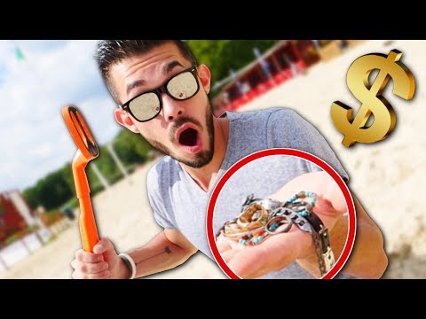ÉNORME CHASSE AUX TRÉSORS SUR LA PLAGE !