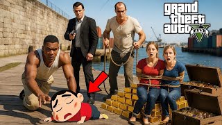 Shinchan Almost Died Franklin Girlfriend and Shinchan Girlfriend Kidnapped Michael & Trevor in GTA5