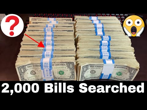 Searching 2,000 Dollar $1 Bills for Rare Star Notes