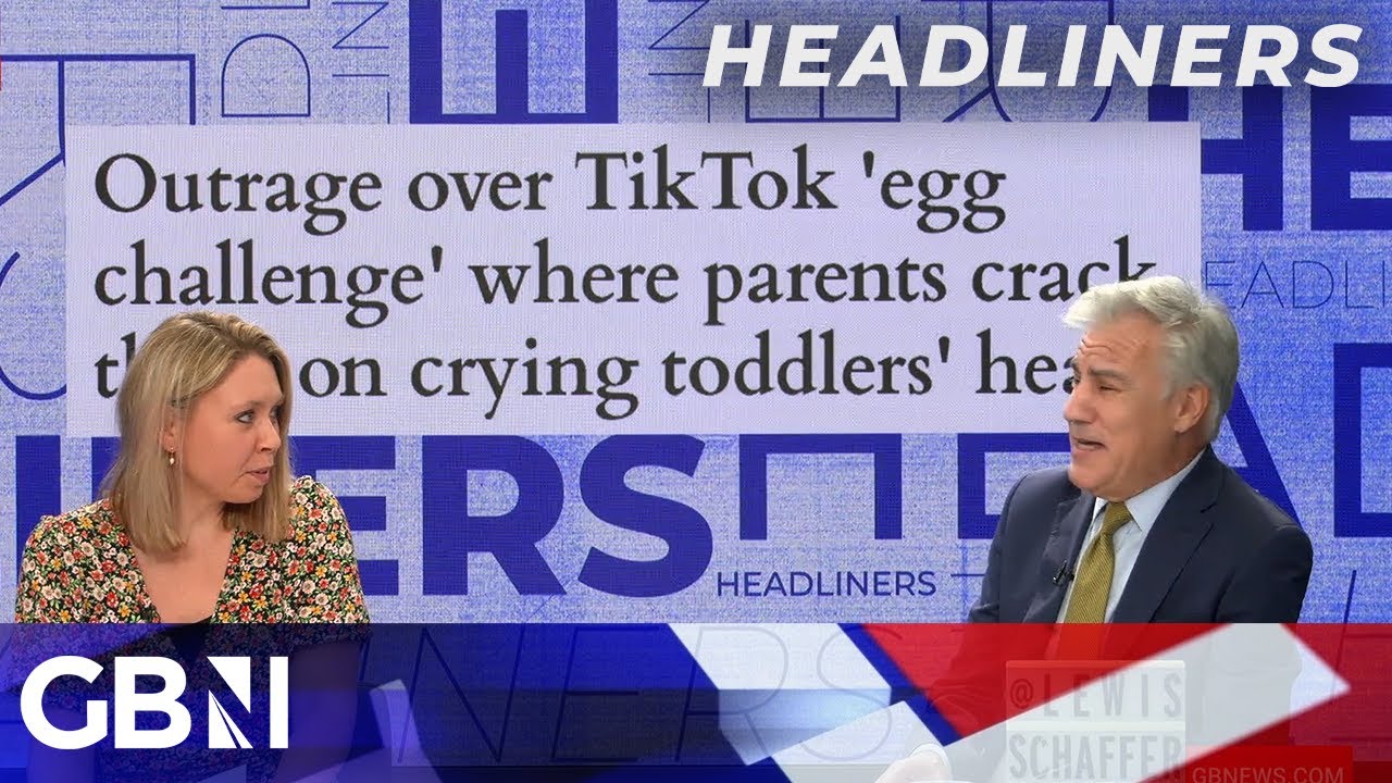 Outrage over TikTok ‘egg challenge’ where parents crack them on crying toddlers’ heads | Headliners