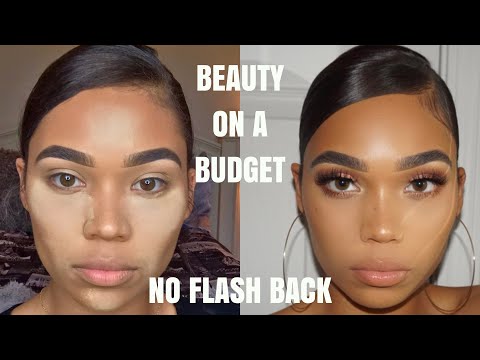 DRUGSTORE FOUNDATION ROUTINE | NO FLASH BACK | Briana Monique'