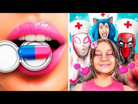 सुपरहीरो हॉस्पिटल / ग्वेन स्टेसी Vs सोनिक  Vs  हार्ली क्वींन