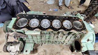 diesel engine rebuild start to finish || 6 cylinder engine rebuild