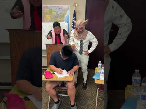 Student cheating in class gets taught a lesson!