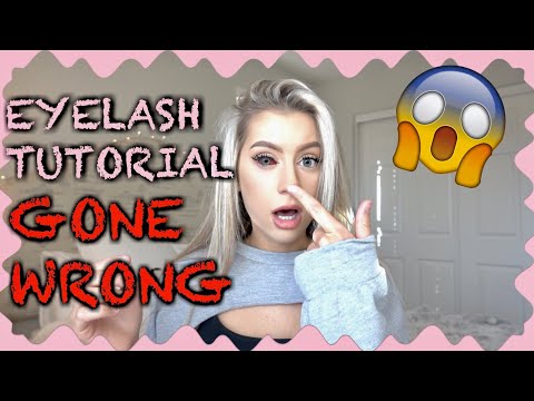 I TRIED CASH ME OUSSIDE GIRL'S EYELASH TUTORIAL *GONE WRONG*