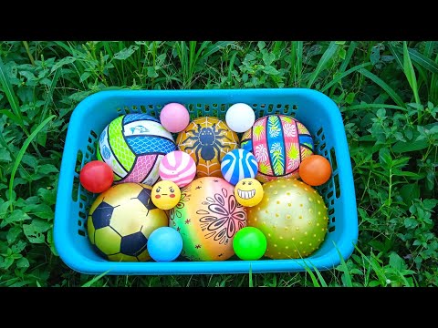 Mencari Bola Basket, Bola Emoji, Balon Berhadiah Ikan, Mobilan, Bola Warna Warni, Bola Sepak, Popit