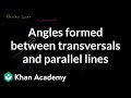 Angles Between Transversals and Parallel Lines