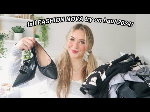 another fall FASHION NOVA try on clothing haul 2024!