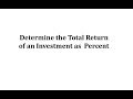 Investment Returns and Calculations