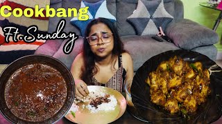 Cookbang:Sunday special simple lunch😋RAJMA CHAWAL and MASALA ARBII